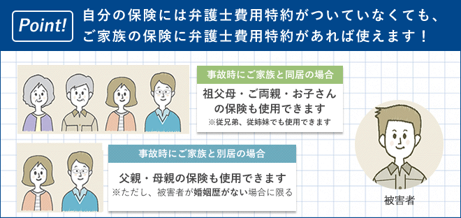 弁護士費用特約の適用範囲